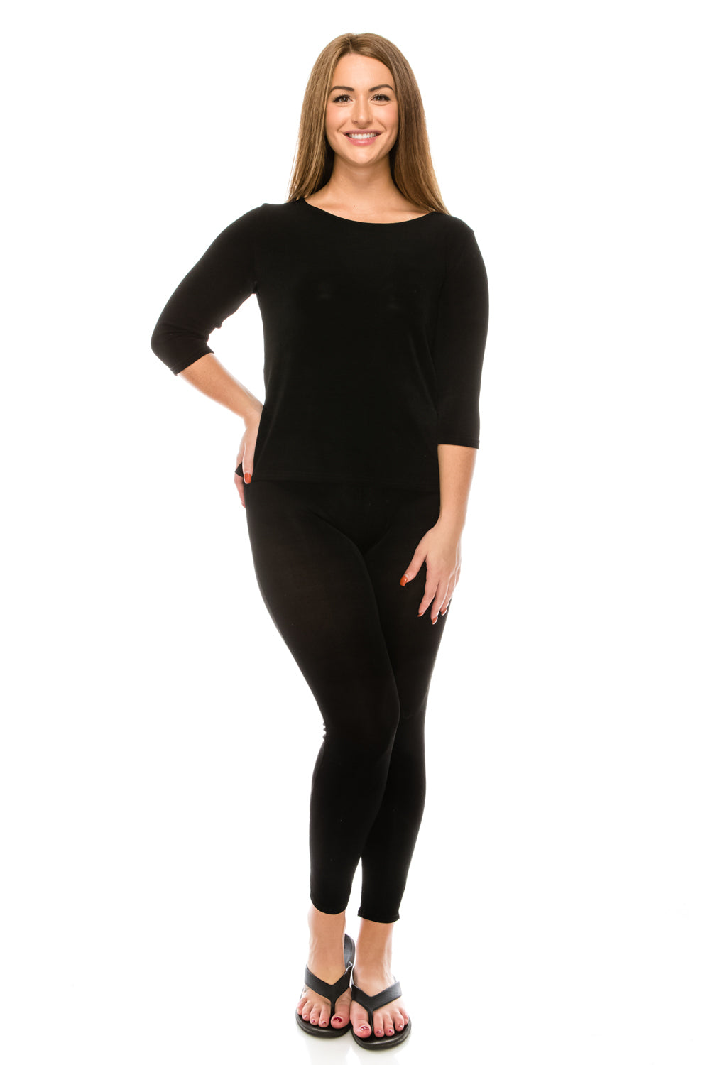Jostar Women's Non Iron Quarter Sleeve Scoop Top-134AY-QRS1 - Jostar Online