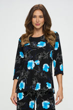 Load image into Gallery viewer, Plus Size Stretchy Merrow Top Quarter Sleeve -1058BN-QXP1-W380
