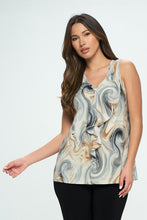 Load image into Gallery viewer, Plus Size Cascade Drop Tank-2051HT-TXP1-W330
