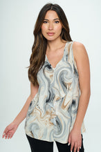 Load image into Gallery viewer, Plus Size Cascade Drop Tank-2051HT-TXP1-W330

