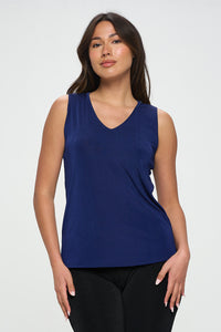 BNS V-Neck Print Tank Top-2056BN-TRS1