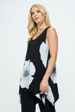 Load image into Gallery viewer, Plus Size HIT Shark Bite Hem Tank-2057HT-TXP1-W113
