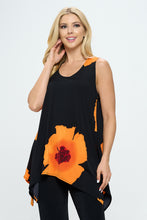 Load image into Gallery viewer, Plus Size HIT Shark Bite Hem Tank-2057HT-TXP1-W113
