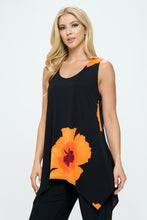 Load image into Gallery viewer, Plus Size HIT Shark Bite Hem Tank-2057HT-TXP1-W113
