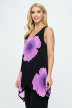 Load image into Gallery viewer, Plus Size HIT Shark Bite Hem Tank-2057HT-TXP1-W113
