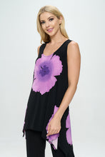 Load image into Gallery viewer, Plus Size HIT Shark Bite Hem Tank-2057HT-TXP1-W113
