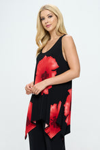 Load image into Gallery viewer, Plus Size HIT Shark Bite Hem Tank-2057HT-TXP1-W113
