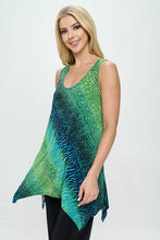 Load image into Gallery viewer, Plus Size HIT Shark Bite Hem Tank-2057HT-TXP1-W182
