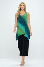 Load image into Gallery viewer, Plus Size HIT Shark Bite Hem Tank-2057HT-TXP1-W182
