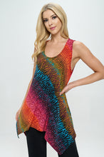 Load image into Gallery viewer, Plus Size HIT Shark Bite Hem Tank-2057HT-TXP1-W182
