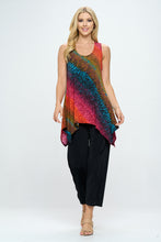 Load image into Gallery viewer, Plus Size HIT Shark Bite Hem Tank-2057HT-TXP1-W182
