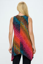 Load image into Gallery viewer, Plus Size HIT Shark Bite Hem Tank-2057HT-TXP1-W182

