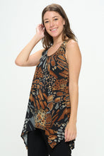 Load image into Gallery viewer, Plus Size HIT Shark Bite Hem Tank-2057HT-TXP1-W207
