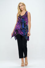 Load image into Gallery viewer, Plus Size HIT Shark Bite Hem Tank-2057HT-TXP1-W207

