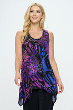 Load image into Gallery viewer, Plus Size HIT Shark Bite Hem Tank-2057HT-TXP1-W207

