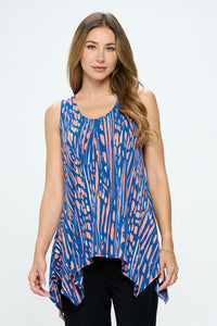 Abstract Fusion HIT Shark Bite Hem Tank- 2057HT-TRP1-W348