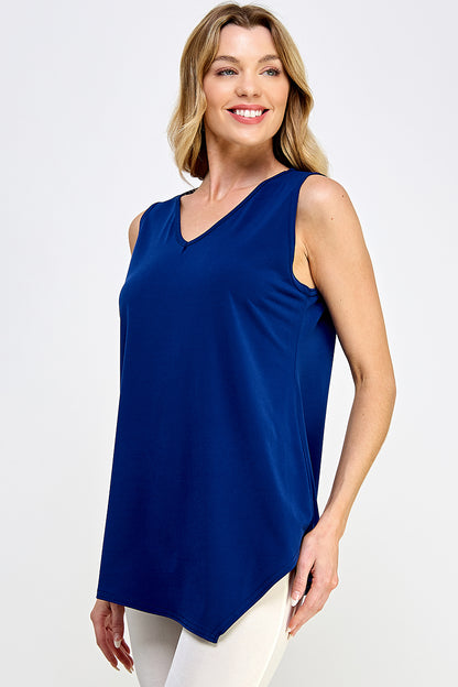 HIT Solid Point V-NK Tank Top-2061HT-TRS1