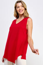 Load image into Gallery viewer, Plus Size HIT Solid Point V-Neck Tank Top-261HT-TXS1
