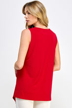Load image into Gallery viewer, Plus Size HIT Solid Point V-Neck Tank Top-261HT-TXS1

