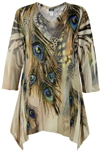 Jostar Women's HIT V-Neck Binding Top 3/4 Sleeve Sublimation Plus, 313HT-QXU-R-U052 - Jostar Online