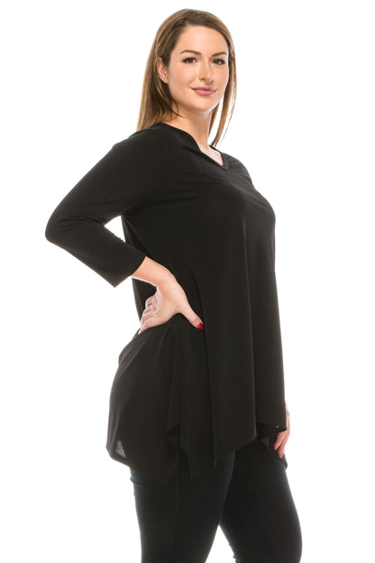 Jostar Women's HIT V-Neck Binding Top Half Sleeve Plus, 313HT-QX - Jostar Online