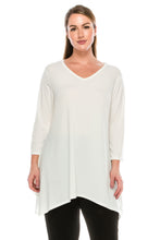 Load image into Gallery viewer, Jostar Women&#39;s HIT V-Neck Quarter Sleeve Binding Top, 313HT-Q - Jostar Online
