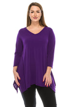Load image into Gallery viewer, Jostar Women&#39;s HIT V-Neck Quarter Sleeve Binding Top, 313HT-Q - Jostar Online
