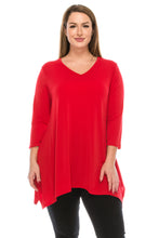 Load image into Gallery viewer, Jostar Women&#39;s HIT V-Neck Quarter Sleeve Binding Top, 313HT-Q - Jostar Online
