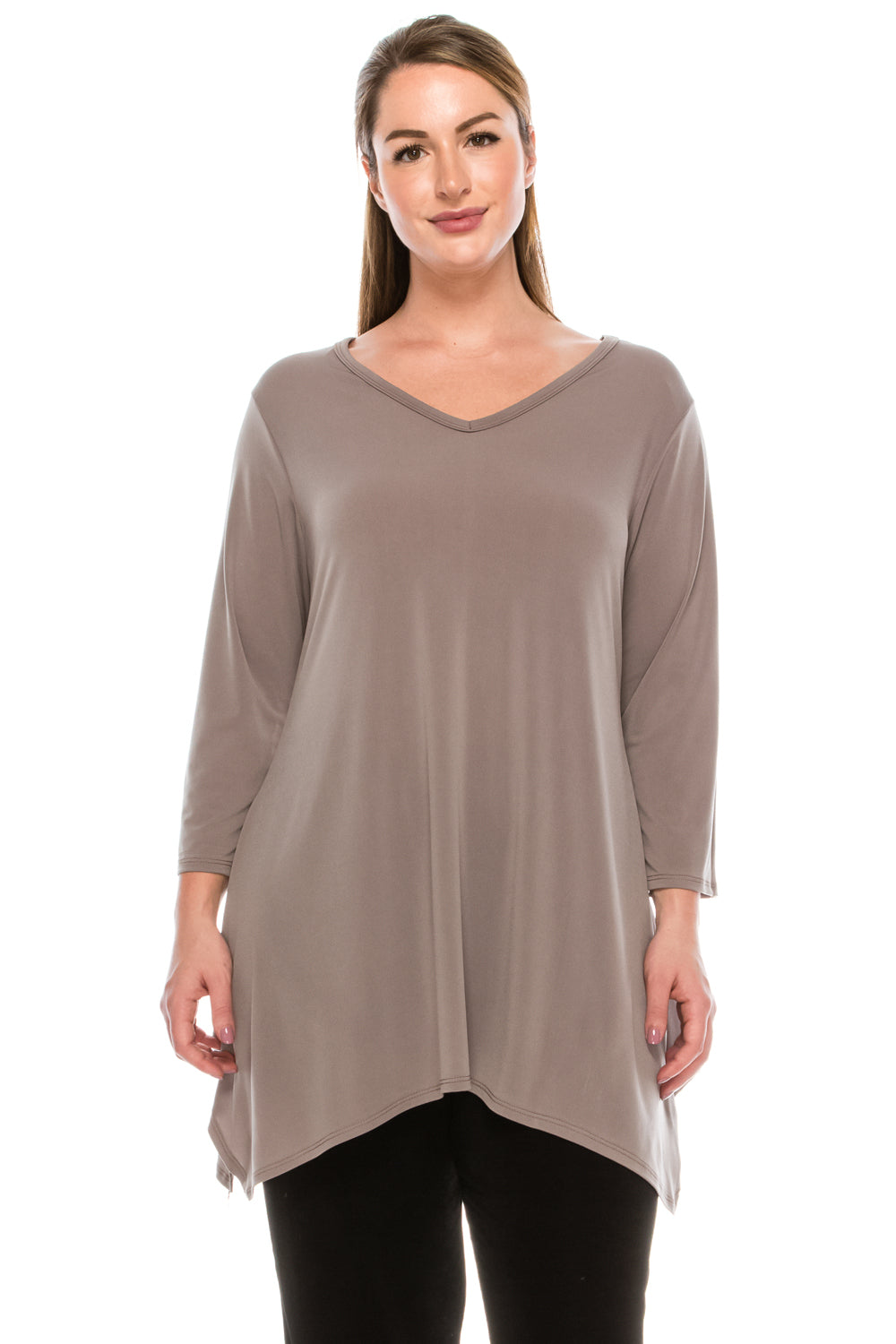 Jostar Women's HIT V-Neck Quarter Sleeve Binding Top, 313HT-Q - Jostar Online