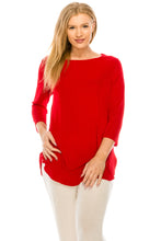 Load image into Gallery viewer, Jostar Women&#39;s Stretch Rounded Bottom Tunic Top, 346BN-Q - Jostar Online
