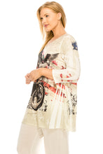 Load image into Gallery viewer, HIT V-Nk Binding Tunic Top Quarter Sleeve Sublimation Plus, 347HT-QXU-R-U180
