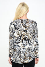 Load image into Gallery viewer, BNS V-Neck High and Low Top-3060BN-LRP1-W329
