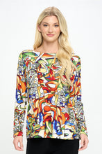 Load image into Gallery viewer, BNS V-Neck High and Low Top-3060BN-LRP1-W329

