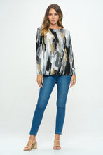 Load image into Gallery viewer, Plus Size BNS V-Neck High and Low Top-3060BN-LXP1-W379
