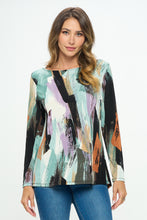 Load image into Gallery viewer, Plus Size BNS V-Neck High and Low Top-3060BN-LXP1-W379
