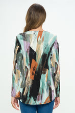 Load image into Gallery viewer, Plus Size BNS V-Neck High and Low Top-3060BN-LXP1-W379
