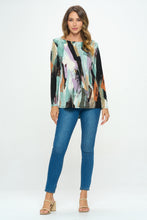 Load image into Gallery viewer, Plus Size BNS V-Neck High and Low Top-3060BN-LXP1-W379
