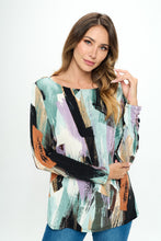 Load image into Gallery viewer, Plus Size BNS V-Neck High and Low Top-3060BN-LXP1-W379
