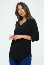 Load image into Gallery viewer, Plus Size HIT Point V-Neck Top-362HT-QXS1
