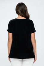 Load image into Gallery viewer, Acetate Boat Neckline Short Sleeve Top- 3068AY-SRS1
