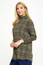 Load image into Gallery viewer, Miru Mock Neck Long Sleeve Top-3069MU-LRP1-W335
