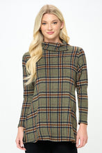 Load image into Gallery viewer, Mir Split Mock Neck Top-371MU-LRP1-W335
