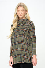 Load image into Gallery viewer, Mir Split Mock Neck Top-371MU-LRP1-W335

