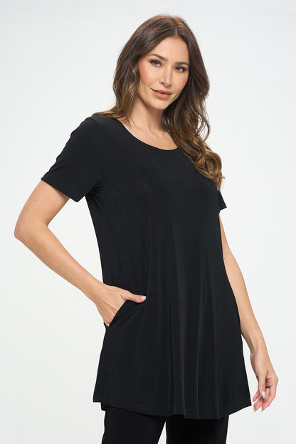 BNS Round Neck Tunic-3086BN-SRS1-K