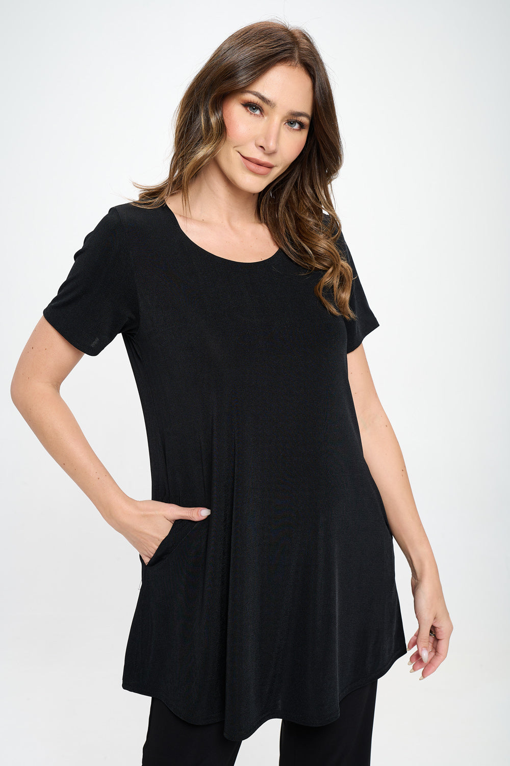 BNS Round Neck Tunic-3086BN-SRS1-K