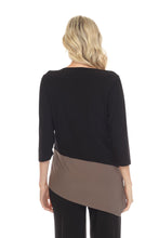 Load image into Gallery viewer, Color Block Quarter Sleeve Top-3087HT-QRS1-C
