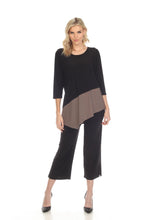 Load image into Gallery viewer, Color Block Quarter Sleeve Top-3087HT-QRS1-C
