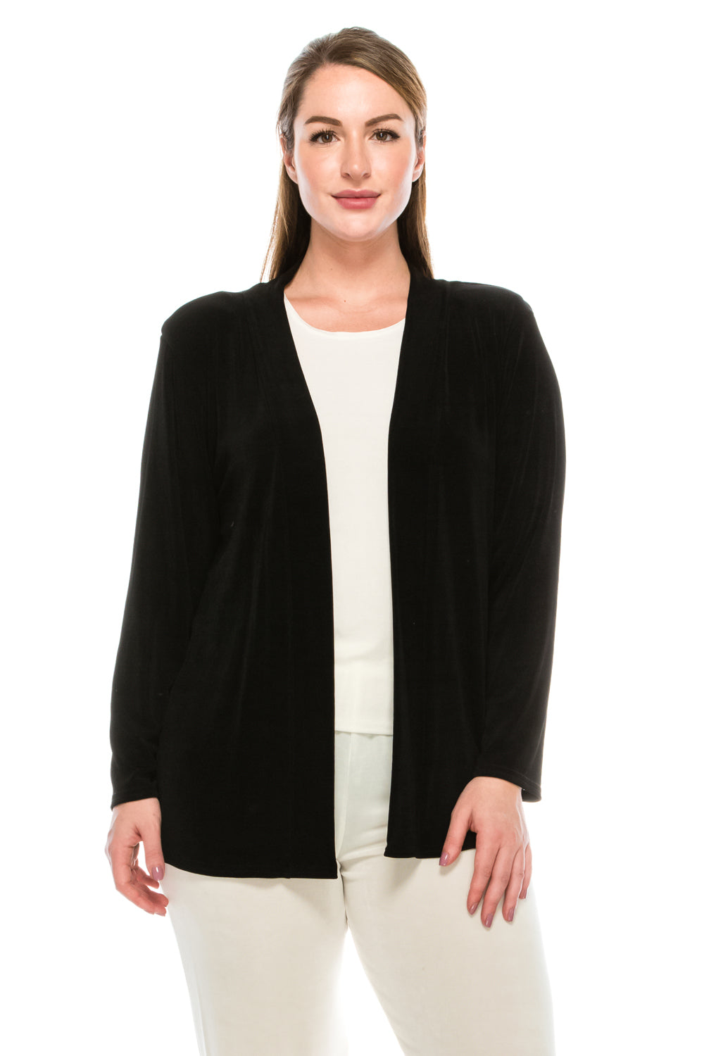 Jostar Women's Acetate Drape Jacket Long Sleeve,400AY-L,Made in  USA.Everyday wrinkle resistant, travel friendly. Comfortable and trendy. –  Jostar Online