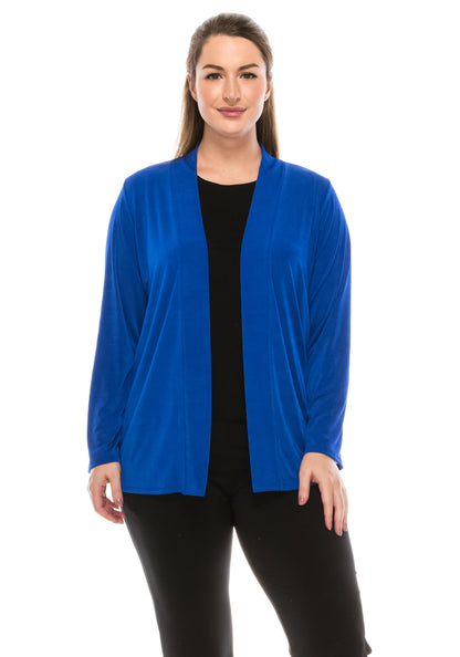 Jostar Women's Stretch Drape Jacket Long Sleeve No Shoulder Pad, 404BN-L - Jostar Online