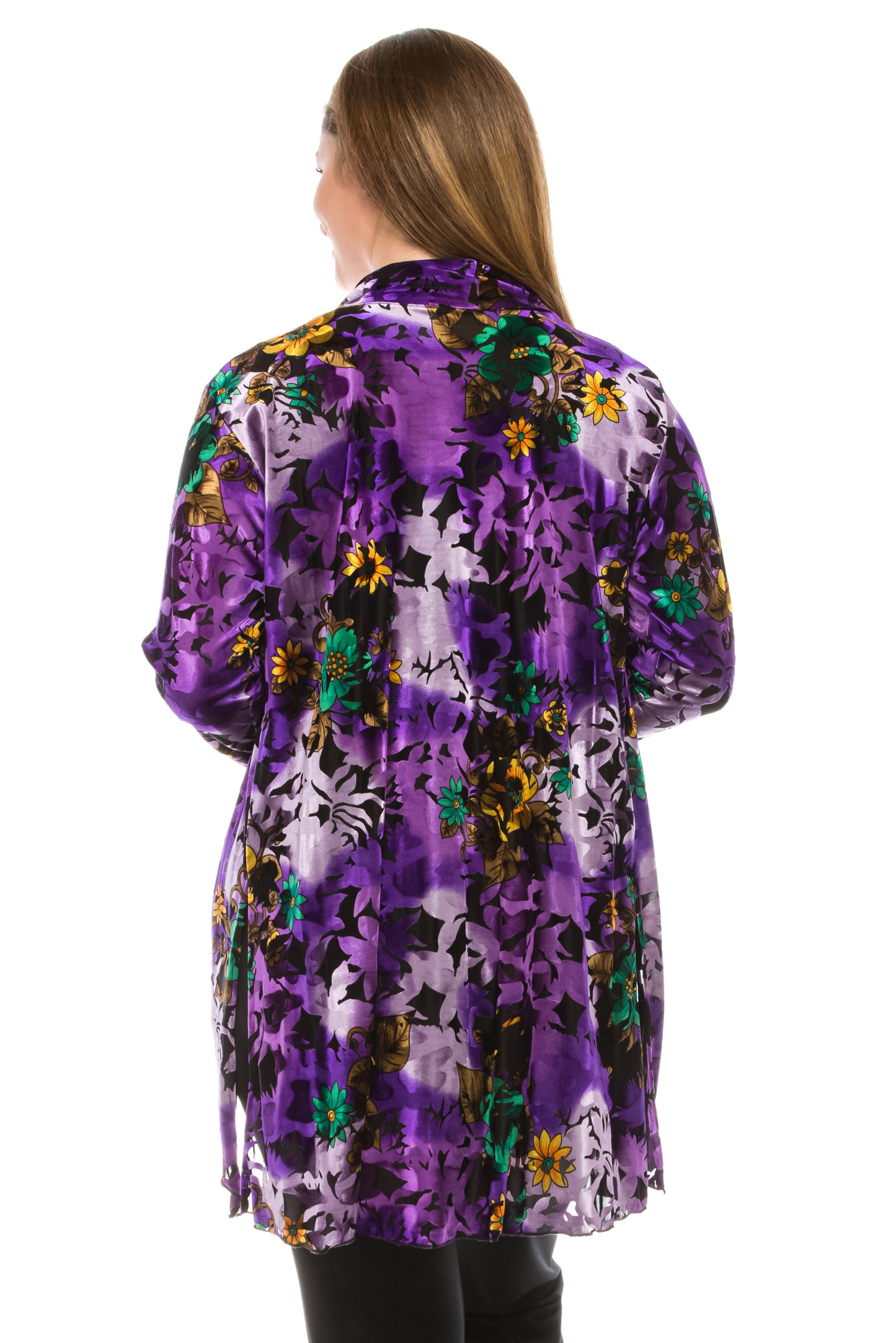 Jostar Women's Velvet Burnout Vegas Jacket Long Sleeve Plus, 424VB-LXP-B007 - Jostar Online